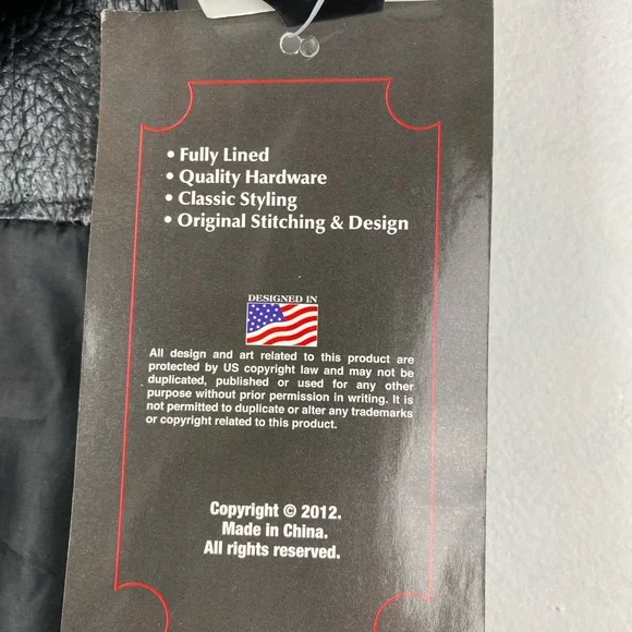 Diamond Plate Buffalo Leather size XL Black Leather Motorcycle Biker Chaps - Picture 9 of 10